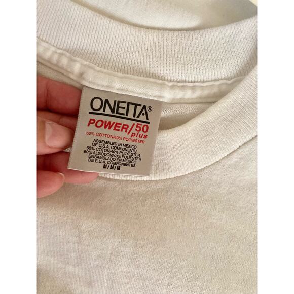 90s VTG Get Your Kicks On Route 66 T-Shirt Size M Unisex White Graphic - Picture 6 of 7